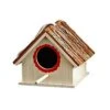 NABIAN Wooden Bird Cage Houses Nest Natural Outdoors Hanging Garden Decorative