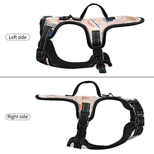 Cartoon Food Sushi Sashimi Dog Harness Adjustable Reflective Dogs Harness Soft Vest Harness For Dog Puppy Pets S (with Drawcord) 4 Cartoon Food Sushi Sashimi Dog Harness Adjustable Reflective Dogs Harness Soft Vest Harness For Dog Puppy Pets S (with Drawcord) - Image 2
