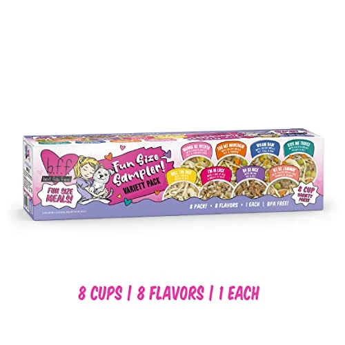 Weruva B.F.F. Best Fido Friend Fun Size Meals, Fun Size Sampler Variety Pack, 2.75oz Round Cup (Pack Of 8) 3 Weruva B.F.F. Best Fido Friend Fun Size Meals, Fun Size Sampler Variety Pack, 2.75oz Round Cup (Pack Of 8)