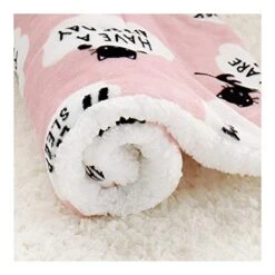 YangYan Fleece Cat Bed Mat Pet Bed Mat New Pet Soft Dog Cat Blanket Winter Foldable Pet Cushion Soft Warm Sleep Mat Cat Supplies (Color : Gray, Size : 35x50cm) -Zoo Shop 41vIOBSomEL