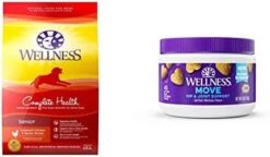 Wellness Complete Health Senior Dry Dog Food With Grains, Chicken & Barley, 5-Pound Bag -Zoo Shop 41vURFOnUAL. AC