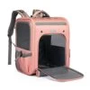LEFEDA Cat Carrier Backpack Expandable Mesh Breathable Foldable Pet Travel Bags For Small Dogs Cats Rabbits Pet Carrier Backpack Pet Backpack Carrier -Zoo Shop 41vX5z8qnHL