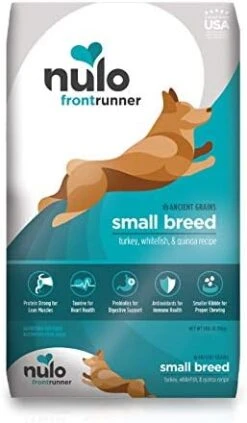Nulo Frontrunner Small Breed Dry Dog Food, Premium Ancient Grain Small Kibble For Proper Chewing With Taurine For Heart Health And Probiotics For Digestive Support -Zoo Shop 41vhVtUHKyL. AC
