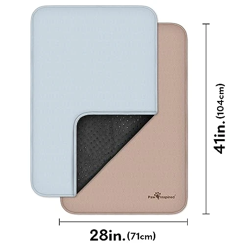 Paw Inspired Washable Pee Pads For Dogs: Crate Series | For Use With 42" Kennels | Reusable, Waterproof Pet Pads For Puppy Training, Whelping, Senior Dogs With Incontinence, And More (41x28, (2 Pack)) 4 Paw Inspired Washable Pee Pads For Dogs: Crate Series | For Use With 42" Kennels | Reusable, Waterproof Pet Pads For Puppy Training, Whelping, Senior Dogs With Incontinence, And More (41x28, (2 Pack)) - Image 2