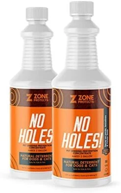 Zone Protects No Holes! Concentrate Bundle. Stop Digging Dogs. Two 32oz Concentrate Bottles. Saves 80%. Each Bottle Makes Two Gallons. 23 Zone Protects No Holes! Concentrate Bundle. Stop Digging Dogs. Two 32oz Concentrate Bottles. Saves 80%. Each Bottle Makes Two Gallons. -Zoo Shop 41w8kFDvRRL. AC