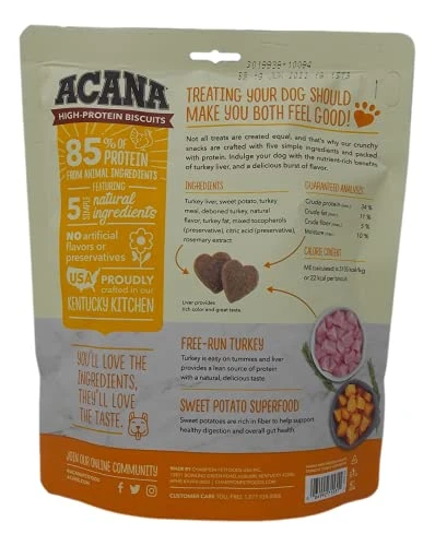 GENERIC Acana High-Protein Crunchy Biscuits Treats For Medium-Large Sized Dogs 2 Flavor Variety - (1) Each: Chicken Liver, Turkey Liver (9 Ounces) - Plus Rope Toy And Fun Animal Facts Booklet Bundle 4 GENERIC Acana High-Protein Crunchy Biscuits Treats For Medium-Large Sized Dogs 2 Flavor Variety - (1) Each: Chicken Liver, Turkey Liver (9 Ounces) - Plus Rope Toy And Fun Animal Facts Booklet Bundle - Image 2