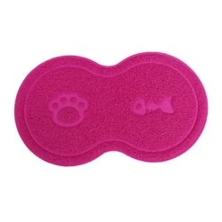 Ipetboom Cat Litter Box Floor Rose Clean With Trapper Easy Placemat Multi- Mats For Puppy Food Grey Inches Mat Dog Scatter And Anti- Dish Kitten Pet Mesh Control Litter Pad Non- Cat Litter Mat