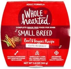 GENERIC WholeHearted Grain Free Small Breed Cuts Or Minced In Gravy Adult Wet Dog Food Variety Pack, 3.5 Oz (8 - Chicken & Veggies Cuts) -Zoo Shop 41wZbzqRL. AC