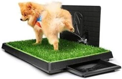 Hompet Dog Grass Pad With Tray Large, 2 Pcs Artificial Grass Training Pads With Pee Baffle Patch Puppy Turf Potty For Indoor And Outdoor Use, Ideal For Small And Medium Dogs (30"×20") 13 Hompet Dog Grass Pad With Tray Large, 2 Pcs Artificial Grass Training Pads With Pee Baffle Patch Puppy Turf Potty For Indoor And Outdoor Use, Ideal For Small And Medium Dogs (30"×20") -Zoo Shop 41weBZpTEfL. AC