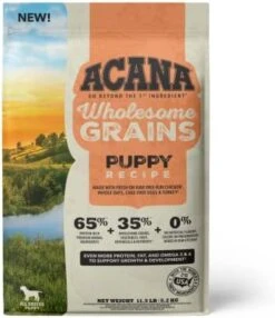 ACANA Wholesome Grains Dry Dog Food, Puppy Recipe, Real Chicken, Eggs And Turkey Dog Food Recipe, 11.5lb -Zoo Shop 41x 0DCYN L. AC