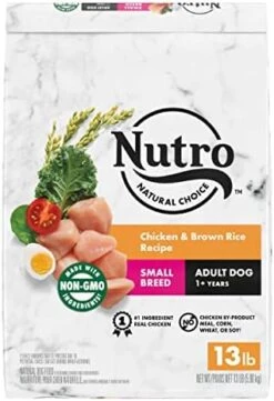 NUTRO NATURAL CHOICE Small Breed Adult Dry Dog Food, Chicken & Brown Rice Recipe Dog Kibble, 13 Lb. Bag -Zoo Shop 41x2Euxwz0L. AC