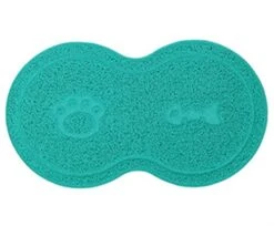 AACARB Pet Food Mat, Waterproof Cat Litter Mat Non-Slip Litter Trapper Mats Pets Accessories Dish Bowl Food Feed Mat Eliminates Litter Tracking