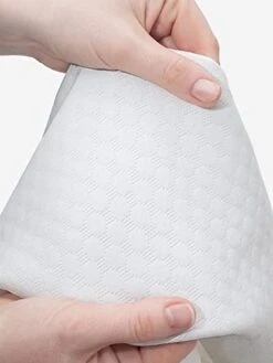 Lunarable Dog Bone Body Pillow Cover, Cartoon Food For Dog Treat Pattern With Silhouette Zigzag Background, Soft Comfortable Zippered Side Sleeper Pillow Case, 20" X 55", White And Dark Blue -Zoo Shop 41xQOjf9HFL