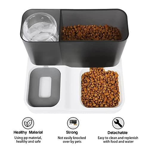 FUQUN All-in-One Automatic Pet Feeder Cat Water Dispenser Water Bowl For Cats Automatic Cat Feeder Self Dispensing Pet Waterer Automatic Gravity Cat Waterer Travel Supply Feeder And Water Dispense 7 FUQUN All-in-One Automatic Pet Feeder Cat Water Dispenser Water Bowl For Cats Automatic Cat Feeder Self Dispensing Pet Waterer Automatic Gravity Cat Waterer Travel Supply Feeder And Water Dispense - Image 5