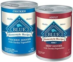 Blue Buffalo Homestyle Recipe Natural Adult Wet Dog Food, Chicken & Beef 12.5-oz Cans (24 Count- 12 Of Each Flavor) -Zoo Shop 41xnBT fyL. AC 1