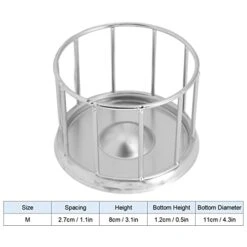 Tnfeeon Reptile Stainless Steel Food Dish Tortoise Feeding Basin Round Railing Shape Tortoise Dish Water Tray Pet Supplies For Home Vivarium Pet Store 13 Tnfeeon Reptile Stainless Steel Food Dish Tortoise Feeding Basin Round Railing Shape Tortoise Dish Water Tray Pet Supplies For Home Vivarium Pet Store -Zoo Shop 41yA1N01KdL