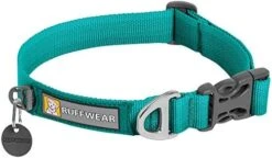 Ruffwear, Front Range Dog Collar, Durable And Comfortable Collar For Everyday Use, Aurora Teal, 11"-14" -Zoo Shop 41yGewhHFiL. AC