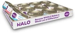 Halo® Cat Seafood Pate Variety Pack: Grain Free Whitefish Pate, Salmon Pate, Seafood Medley Pate 5.5 Oz Can (Pack Of 12) -Zoo Shop 41yHV9WdVUL. AC