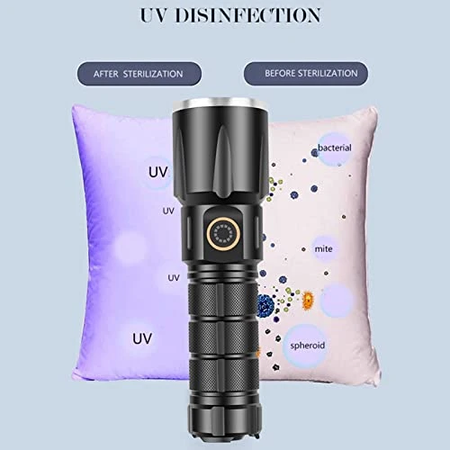 UV Flashlight Black Light, 15W LED Blacklight Pet Urine Detector UV Torch 2 In 1 UV Blacklight, Portable Light Detector Waterproof For Pet Clothing Food Fungus Detection Night Fishing Travel 4 UV Flashlight Black Light, 15W LED Blacklight Pet Urine Detector UV Torch 2 In 1 UV Blacklight, Portable Light Detector Waterproof For Pet Clothing Food Fungus Detection Night Fishing Travel - Image 2