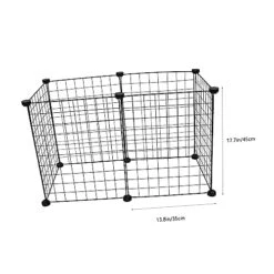 BUGUUYO 1 Set Pet Fence Decorative Fence Animal Barrier Fence Foldable Fence Outdoor Guinea Pig Playpen Metal Exercise Pen Outdoor Dog Playpen Pet Metal House Cat Playpen Sleeping Cage -Zoo Shop 41yaYqJav1L