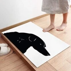 Fandim Fly Durable Natural Rubber Door Mat Duty Welcome Mat Black Dog Illustration Pattern Low Profile Floor Mat Non Slip Rugs For Shoe Scraper, Entry, Patio(18x30in) 13 Fandim Fly Durable Natural Rubber Door Mat Duty Welcome Mat Black Dog Illustration Pattern Low Profile Floor Mat Non Slip Rugs For Shoe Scraper, Entry, Patio(18x30in) -Zoo Shop 41ycWqfqM3L