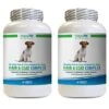 Dog Healthy Coat Supplement - Dog Hair And Coat Health Complex - Healthy Skin And Nails - Itch Relief - Powerful - Dog Vitamin E - 120 Treats (2 Bottles) 1 Dog Healthy Coat Supplement - Dog Hair And Coat Health Complex - Healthy Skin And Nails - Itch Relief - Powerful - Dog Vitamin E - 120 Treats (2 Bottles) -Zoo Shop 41ygChC5vSL 3