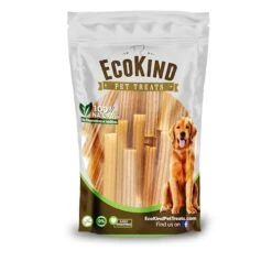 EcoKind Pet Treats Premium Gold Cheese Flavored Churro Chews | All Natural Himalayan Yak Cheese Dog Chew For Small To Large Dogs | Keeps Dogs Busy & Enjoying Indoors & Outdoor Use (10 Sticks) -Zoo Shop 41yiQrIll9L