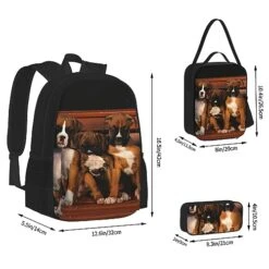 Puppies Dogs Pets Animals Backpack Set 3pcs With Lunch Bag Pencil Case Travel Daypack Lunch Bag Pencil Pouch Combination -Zoo Shop 41z9N1gTkzL