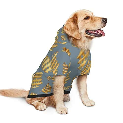 Fries Pattern Fast Food Pet Dog Costume Large Pets Wear Hoodies Winter Small Medium Cats Cloth Sweatshirts Jacket Pullover 4 Fries Pattern Fast Food Pet Dog Costume Large Pets Wear Hoodies Winter Small Medium Cats Cloth Sweatshirts Jacket Pullover - Image 2