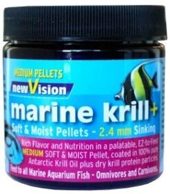 V2O Foods New Vision Marine Krill Plus Soft And Moist Pellets (2.8oz 2.4mm)