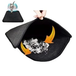 ALIKKA Dog Food Mat Household Pet Pads Kennel Cage Pads Pet Sand Pads Cat Litter Pads (Color : Gray, Size : 45x30cm) -Zoo Shop 41zNVFemPWL