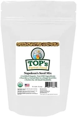 TOP's Napoleon's Seed Mix For All Small Hookbills, Non-GMO, Soy Free, Corn Free, USDA Organic Certified, 5 Lb 12 TOP's Napoleon's Seed Mix For All Small Hookbills, Non-GMO, Soy Free, Corn Free, USDA Organic Certified, 5 Lb -Zoo Shop 41zW4oRoyL. AC
