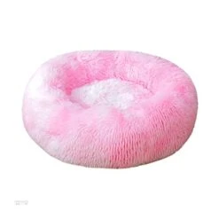 YangYan Round Washable Long Plush Dog Kennel New Super Soft Dog Mat Dog Basket Pet Bed Cat House Velvet Mats Sofa For Dog (Color : Sky Blue, Size : 40cm) -Zoo Shop 41zk5d7WTkL