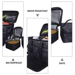 Travel Organizer Bags Pet Travel Bag Accessories Supplies Organizer With Shoulder Strap Dog Accessories Bag Weekend Pet Travel Bag Travel Picnic Camping Supplies 3pcs Travel Handbag -Zoo Shop 41zkK9LOGxL