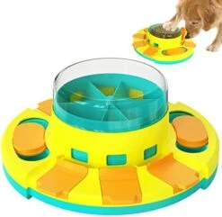 Kubatis Dog Rotating Puzzle Toys Level 3 2 1, Dog Treat Puzzle Slow Feeder, Interactive Enrichment Toys For Large/Medium/Small, Dog Food Dispenser For Boredom And Mental Stimulation.(Dark Blue) 24 Kubatis Dog Rotating Puzzle Toys Level 3 2 1, Dog Treat Puzzle Slow Feeder, Interactive Enrichment Toys For Large/Medium/Small, Dog Food Dispenser For Boredom And Mental Stimulation.(Dark Blue) -Zoo Shop 41zkR9xUXHL. AC 1