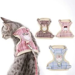 XxiaoTHAWxe Pet Leash Traction Rope, Pet Nylon Mesh Harness Leash Collar Clothes Vest Cat Kitten Cord Traction Rope For Walking Training Running - Blue L 21 XxiaoTHAWxe Pet Leash Traction Rope, Pet Nylon Mesh Harness Leash Collar Clothes Vest Cat Kitten Cord Traction Rope For Walking Training Running - Blue L -Zoo Shop 51 T1ZndvDL. AC 1