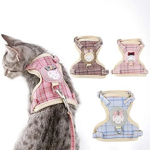 XxiaoTHAWxe Pet Leash Traction Rope, Pet Nylon Mesh Harness Leash Collar Clothes Vest Cat Kitten Cord Traction Rope For Walking Training Running - Blue L 10 XxiaoTHAWxe Pet Leash Traction Rope, Pet Nylon Mesh Harness Leash Collar Clothes Vest Cat Kitten Cord Traction Rope For Walking Training Running - Blue L - Image 8