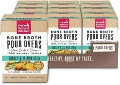 The Honest Kitchen Bone Broth POUR OVERS™ Wet Toppers For Dogs (12 Pack), 5.5oz - Turkey & Salmon Stew -Zoo Shop 510ABFmUNhL. AC