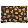 Fast Junk Food Hamburger French Fries Ice Cream Faces On Black Dog Cat Bed Mat Soft Crate Pad Mattress Cushion For Small Medium Pets, Anti Slip Sleeping Kennel Mat Washable & Dry 36x24 Inch 2 Fast Junk Food Hamburger French Fries Ice Cream Faces On Black Dog Cat Bed Mat Soft Crate Pad Mattress Cushion For Small Medium Pets, Anti Slip Sleeping Kennel Mat Washable & Dry 36x24 Inch -Zoo Shop 510AbXft4SL