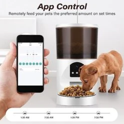 Automatic Dog Feeder With Camera, Smart Cat Food Dispenser With Camera, 6L Pet Feeder With APP Control, Built-in Microphone, PIR Motion Induction, 2.4G WiFi Connection & 150°Wide View Pet Feeder -Zoo Shop 510NpVRuP8L