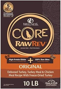 Wellness CORE RawRev Grain-Free Dry Small Dog Food, Natural Ingredients, Made In USA With Real Freeze-Dried Meat (Adult, Small Breed, 10 Lbs) 27 Wellness CORE RawRev Grain-Free Dry Small Dog Food, Natural Ingredients, Made In USA With Real Freeze-Dried Meat (Adult, Small Breed, 10 Lbs) -Zoo Shop 510UpOx2mnL. AC 2