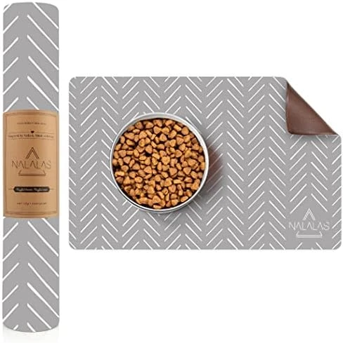 NALALAS Bohemian Large Waterproof Dog Mat - Food & Water Pet Food Mat, Cat Food Mat, Dog Food Mat For Floors - Waterproof Nonslip Eco-Friendly Pet Dog Placemats (Crossed The Line) 13 NALALAS Bohemian Large Waterproof Dog Mat - Food & Water Pet Food Mat, Cat Food Mat, Dog Food Mat For Floors - Waterproof Nonslip Eco-Friendly Pet Dog Placemats (Crossed The Line) - Image 11