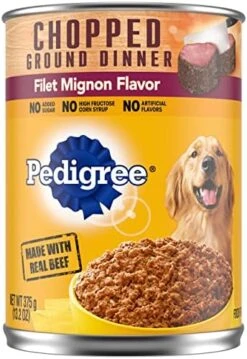 PEDIGREE CHOPPED GROUND DINNER Adult Canned Soft Wet Dog Food, Chicken & Rice Dinner, 13.2 Oz. Cans (Pack Of 12) -Zoo Shop 510ul1cO6tL. AC