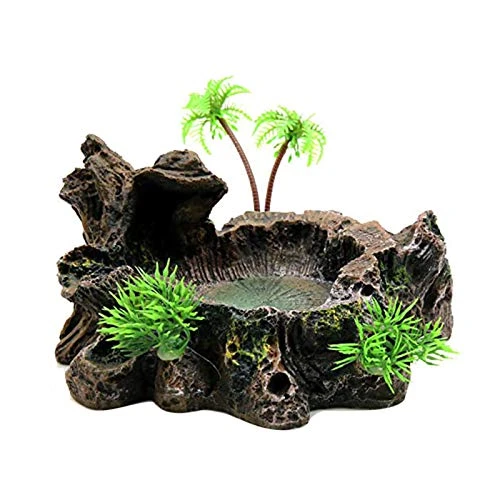 Aquarium Decoration Plant Resin Simulation Pot Turtle Lizard Climbing Pet Food Bowl Fish Tank Decoration Aquarium Supplies C 3 Aquarium Decoration Plant Resin Simulation Pot Turtle Lizard Climbing Pet Food Bowl Fish Tank Decoration Aquarium Supplies C