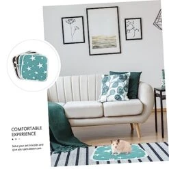 POPETPOP 8 Pcs Pet Pee Pad Wee Pads For Dogs Large Dog Pee Pads Washable Dog Pee Pad Dog Mat Non Dog Mats Dog Mat For Food And Water Pet Pee Mat Urinal Pad Pee Pads For Pet Grey Small Pet -Zoo Shop 5113JmnprHL