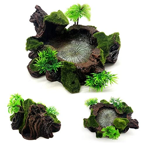 Aquarium Decoration Plant Resin Simulation Pot Turtle Lizard Climbing Pet Food Bowl Fish Tank Decoration Aquarium Supplies C 5 Aquarium Decoration Plant Resin Simulation Pot Turtle Lizard Climbing Pet Food Bowl Fish Tank Decoration Aquarium Supplies C - Image 3