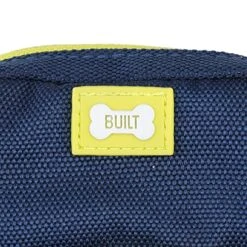 BUILT PET NightSafe Dog Water Bottle Carrier, Animal Drinking Cannister Holder Sling, Travel Friendly Hands Free Cross Body Bag With Treat Pouch & Poop Bag Dispenser For Dog Walking, 94-114cm, Blue -Zoo Shop 511Q4XDClPL