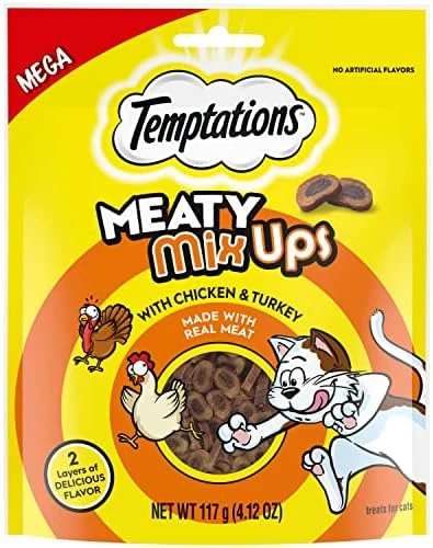 TEMPTATIONS Indoor Care Crunchy And Soft Cat Treats, Chicken Flavor, 2.1 Oz. Pouch (Pack Of 12) 12 TEMPTATIONS Indoor Care Crunchy And Soft Cat Treats, Chicken Flavor, 2.1 Oz. Pouch (Pack Of 12) - Image 10