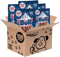 ValueBull Pizzle Twists, Premium Lamb, 100 Count - Natural Dog Treats, Grass-Fed -Zoo Shop 511aJ51H70L. AC