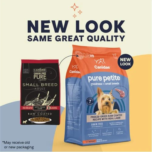 Canidae Pure Petite Premium Freeze-Dried Raw Coated Dog Food For Small Breeds, Real Lamb Recipe, 10 Lbs, Grain Free 4 Canidae Pure Petite Premium Freeze-Dried Raw Coated Dog Food For Small Breeds, Real Lamb Recipe, 10 Lbs, Grain Free - Image 2